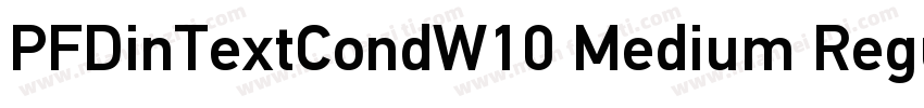 PFDinTextCondW10 Medium Regular字体转换